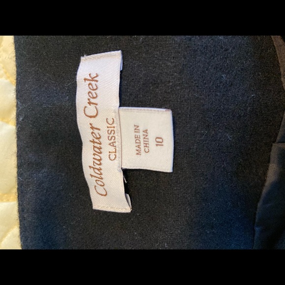 Coldwater Creek blazer black embellished rosettes - Picture 4 of 6